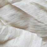Close up of soft white cotton cloth