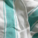 Close up of tea towel cloths